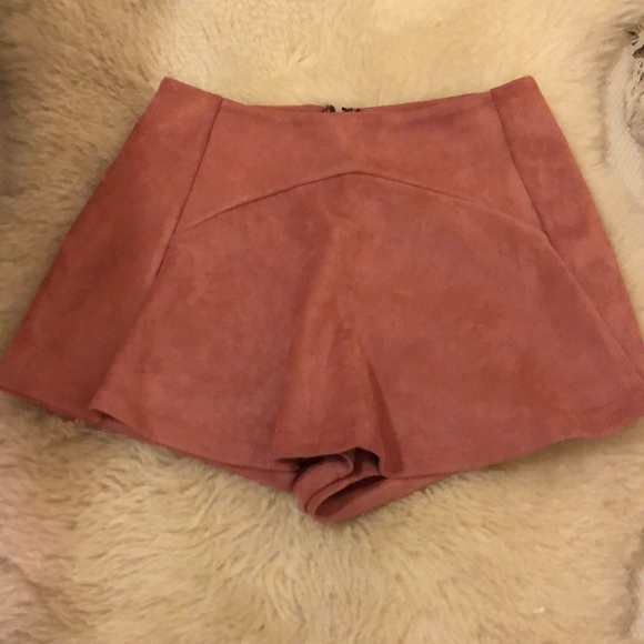 Pink mini skort - Picture 3 of 4